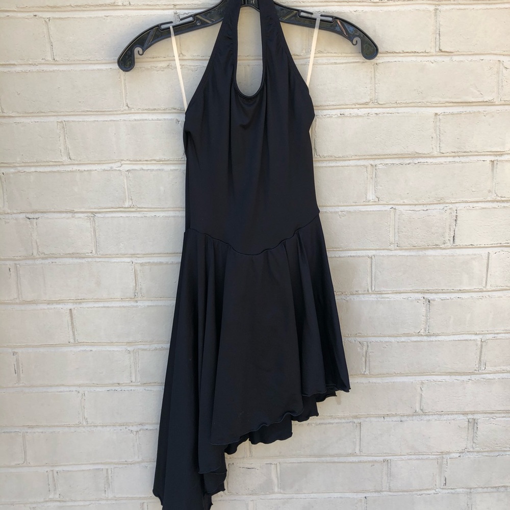 EUC Motionwear Size S Black Dress/Leotard
